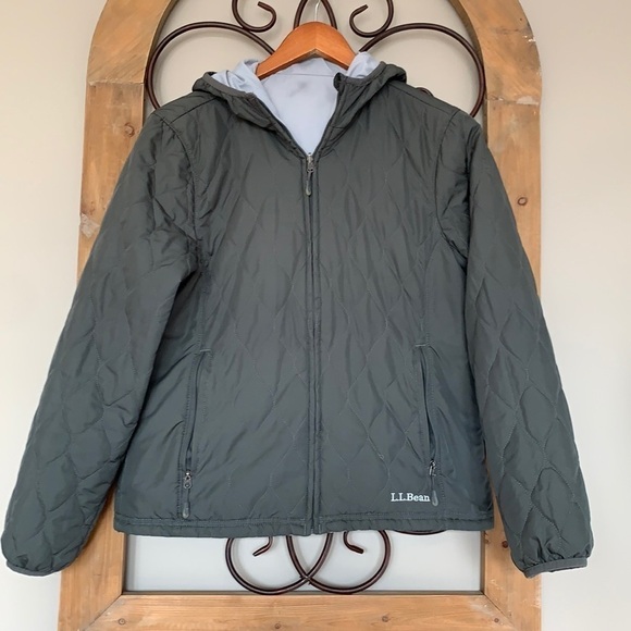 LL Bean reversible quilted lightweight jacket - Picture 1 of 6